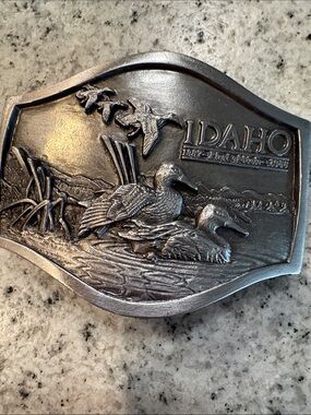 Limited edition Idaho duck belt buckle.